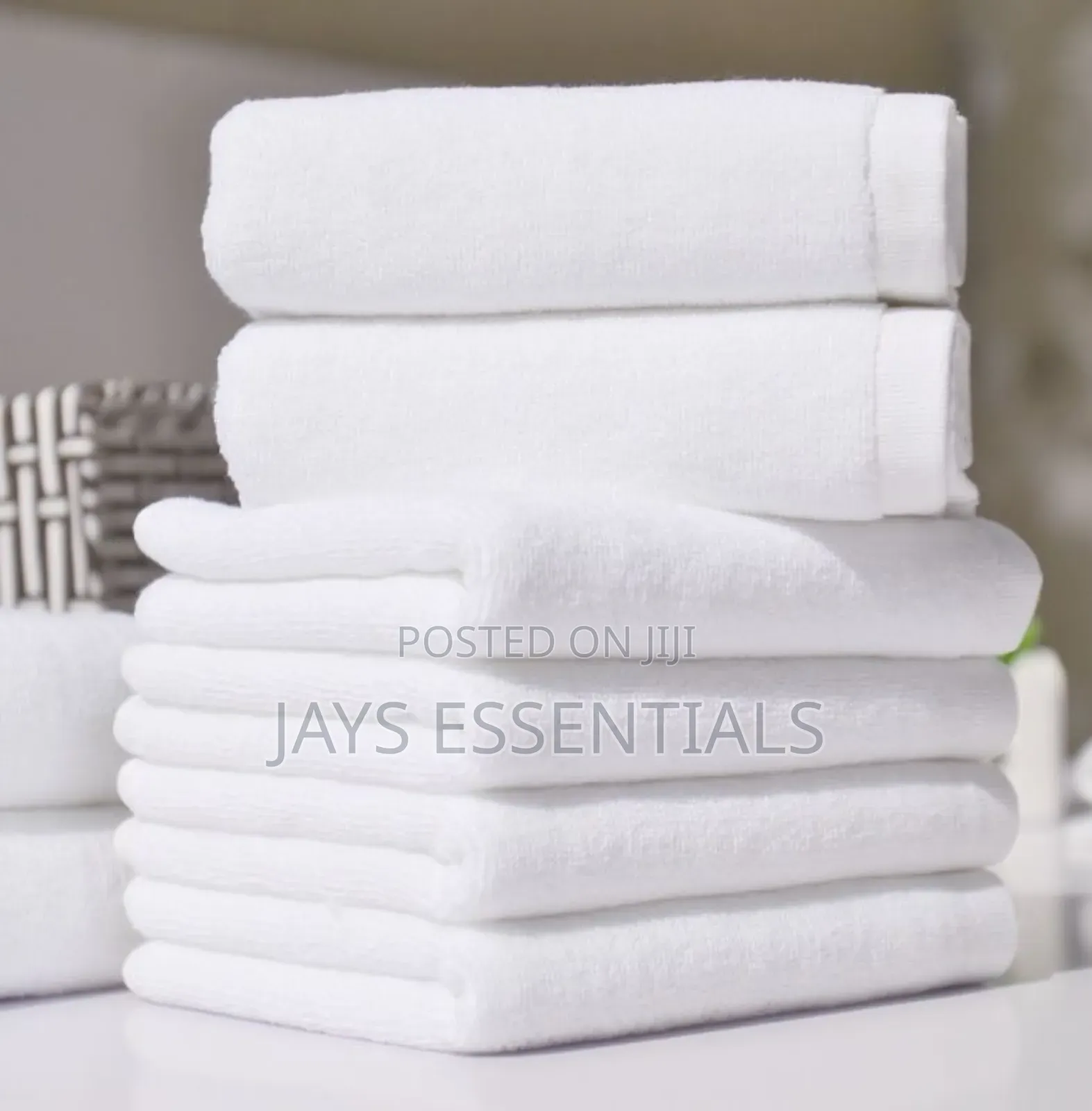 Hotel Quality Large Cotton White Towels