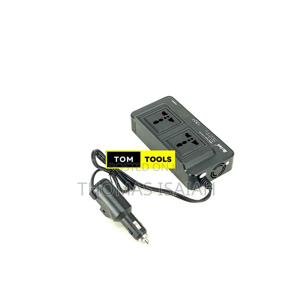 200w Car Power Inverter With 2 Ac Outlets, 3 Usb + Qc3.0