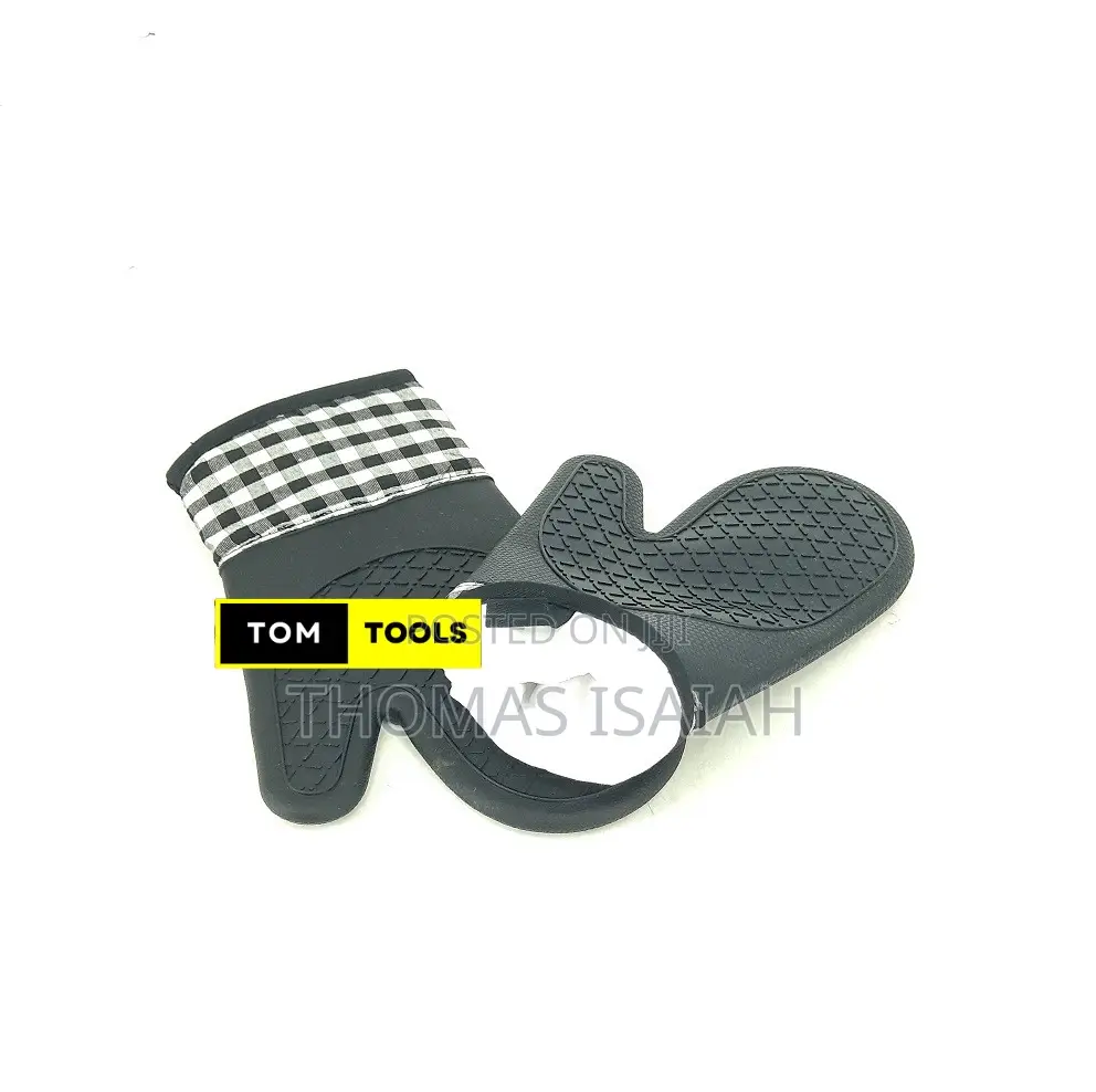 2pcs Heat Resistant Non Slip Silicone Oven Mitts Gloves