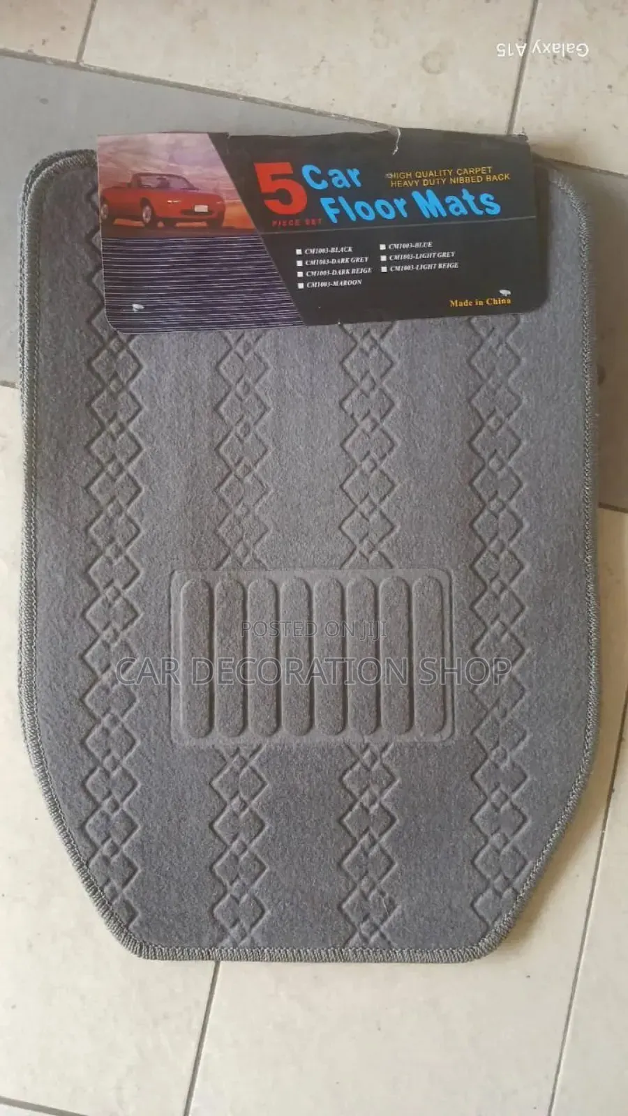 Heavy Duty Designed Grey Mats With Nibbed Back