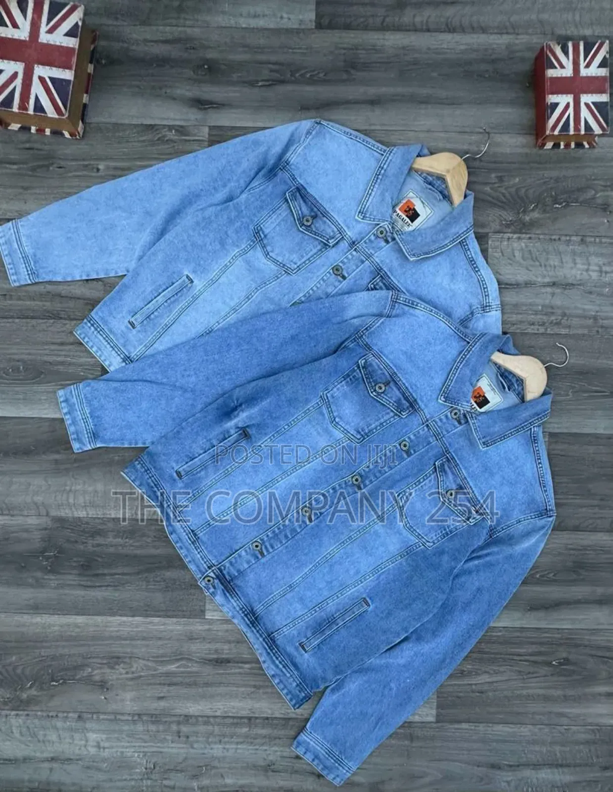 Quality Heavy Unisex Denim Jeans Long-Sleeved Jacket