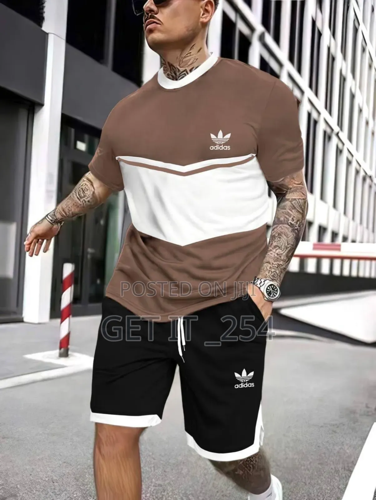 Adidas Double Thread Turkey Quality 
2pc Short Set 
Embroi