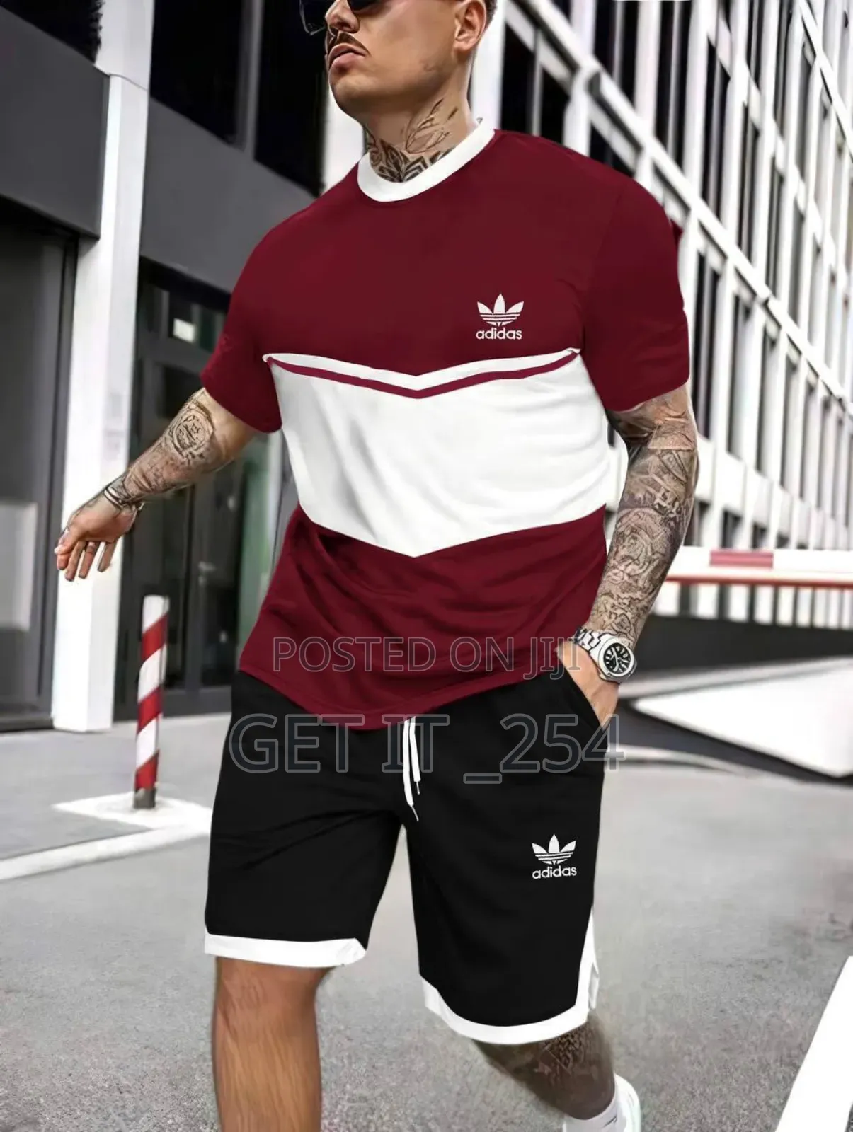 Adidas Double Thread Turkey Quality 
2pc Short Set 
Embroi