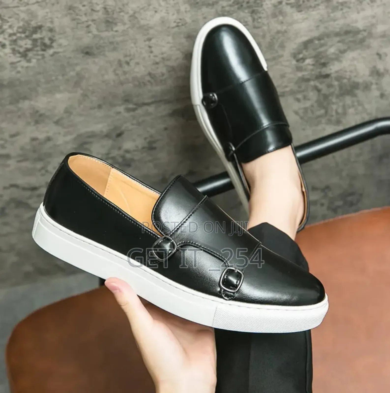 Double Monks Smooth Sizes 39-45 0 Colors Black and Brown