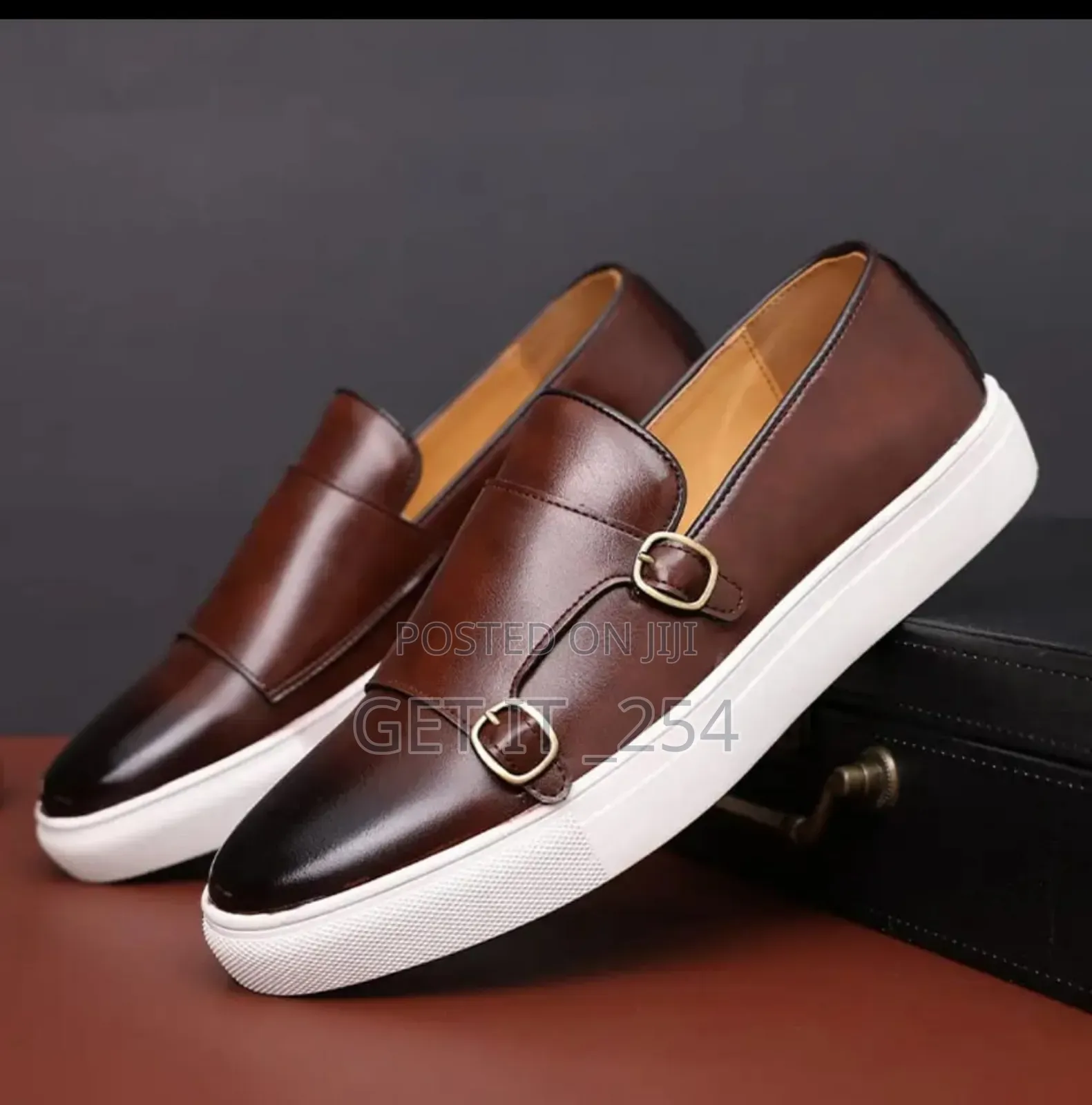 Double Monks Smooth Sizes 39-45 0 Colors Black and Brown
