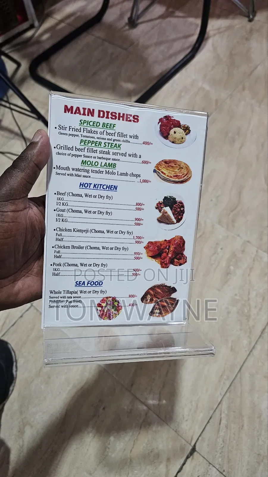 Clear Table Display, Transparent Acrylic A5 Size