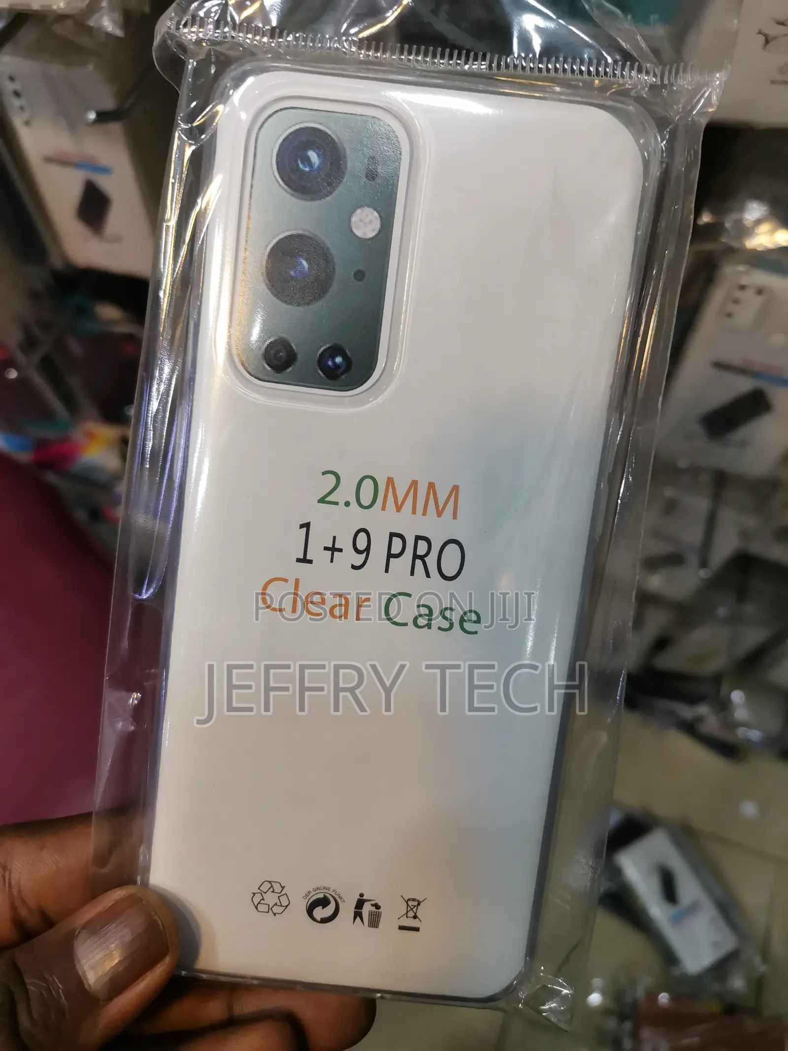 Luxury Shield Back Cover for Oneplus 9 Pro (Transparent,