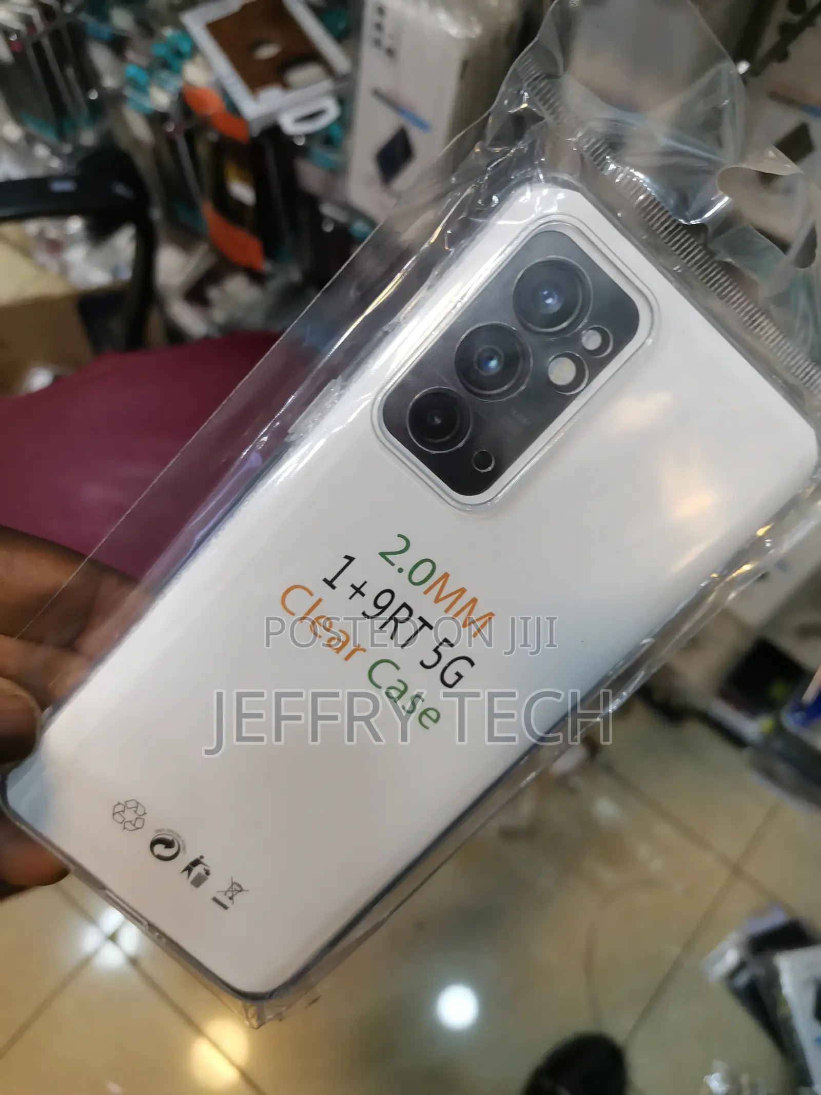 Caseworm Back Cover for Oneplus 9rt Transparent Silicon Case