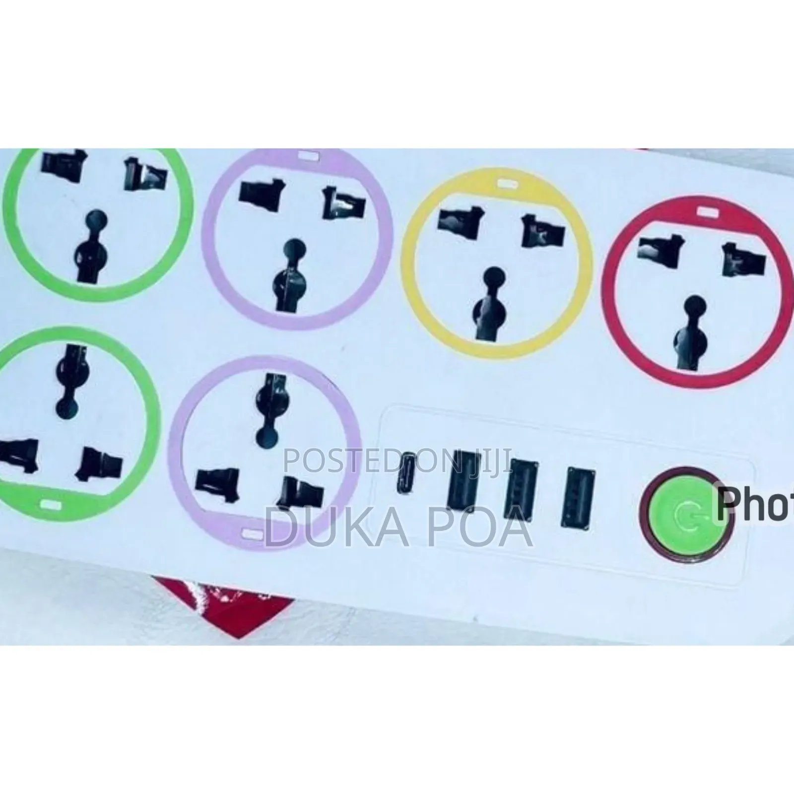 6 Way Power Extension With Usb Ports