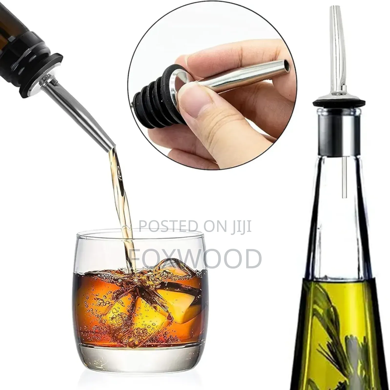 Stainless Steel Spirit Pourer 30ml (2pcs)