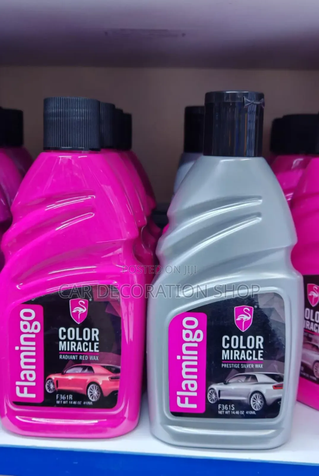 Red or Silver Car Paints Color Retainer Wax
