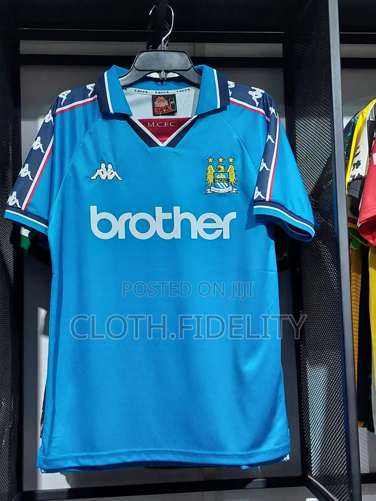 Manchester City Retro Blue Jersey.