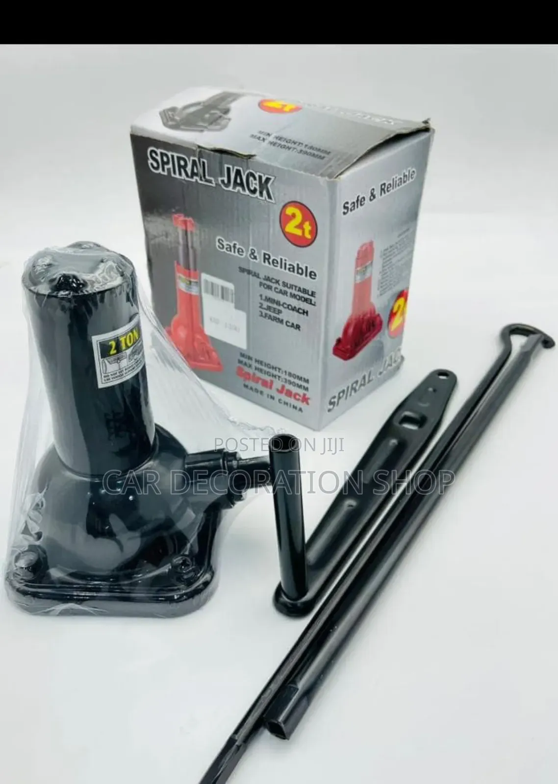 Brand New Reliable Black Puncture Tire Repair Spiral Jack