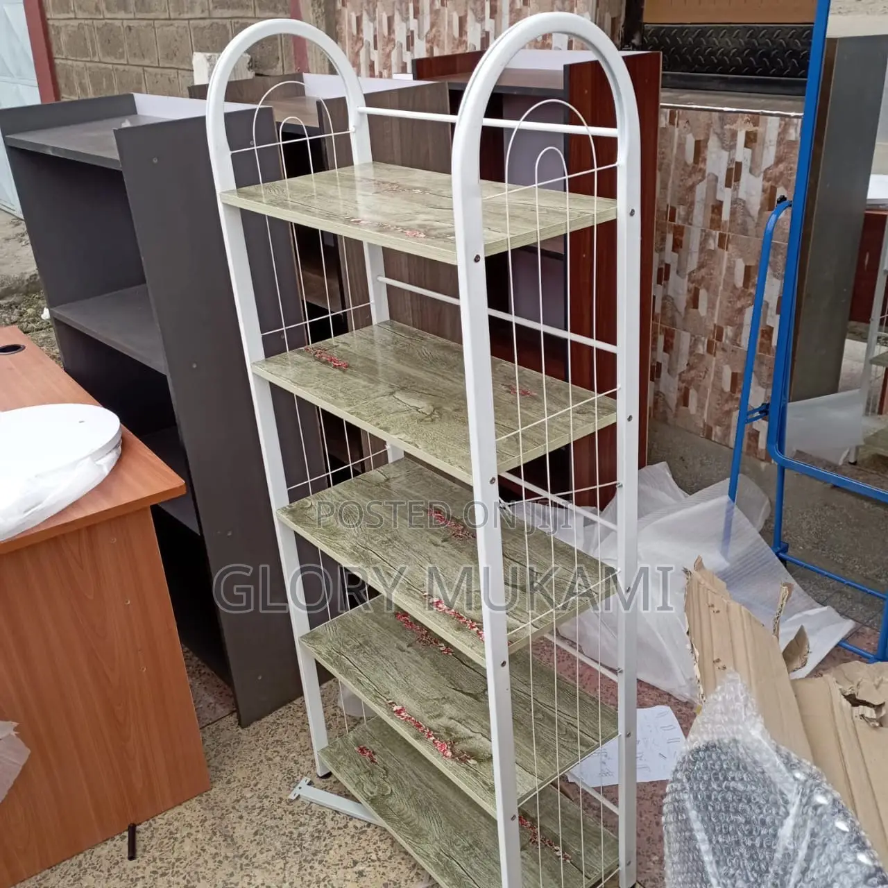 White Shoe Rack Holder Grey