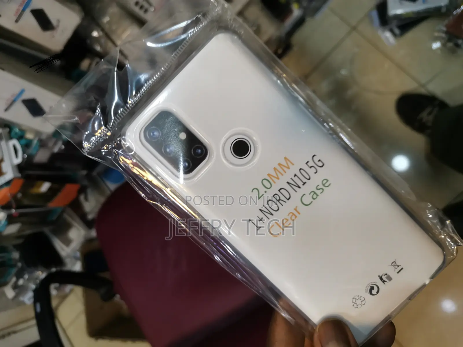 Worfox Back Cover for Oneplus Nord N10 Transparent, Camera
