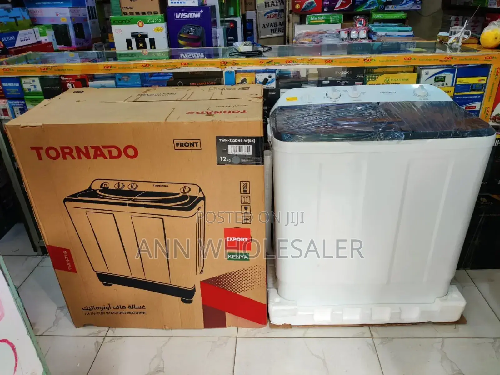 *Tornado Washing Machine Top Load Twin Tub 12kg *