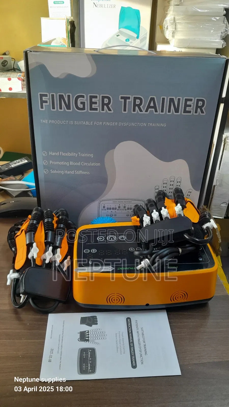 Finger Trainer Double Arm Gloves