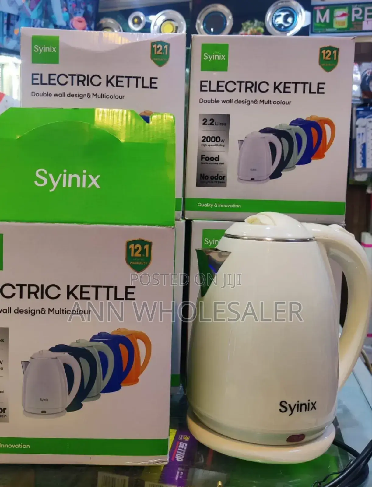 New Arrival Syinix 2.2 Litres Electric Kettle