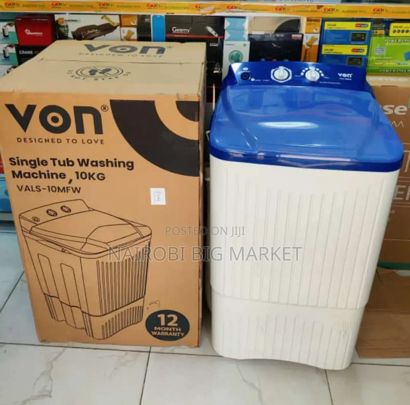 Single Tub Von 10 KGS Washing Machine