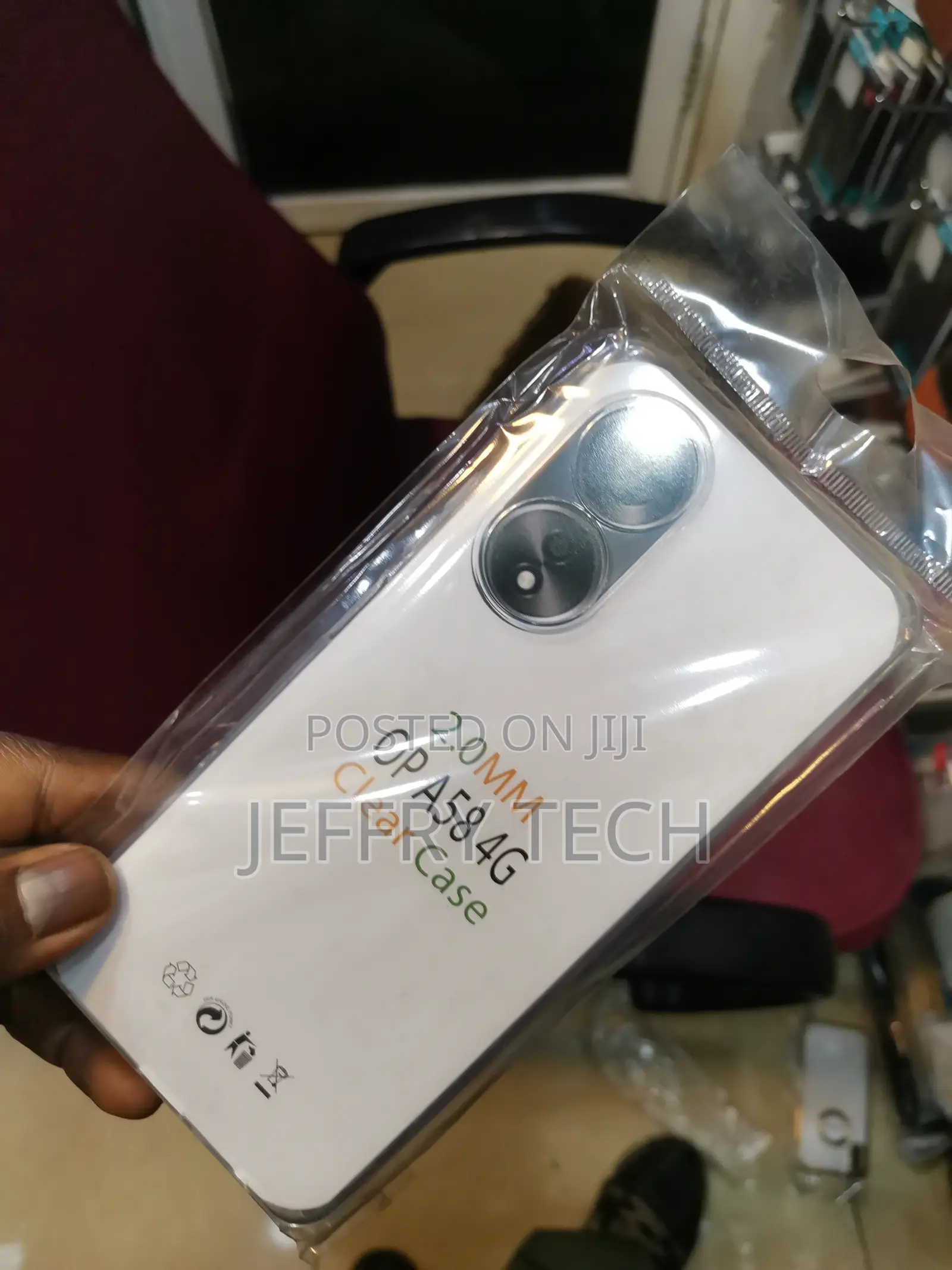Gorilion Back Cover for Oppo A58 4g (Transparent, Flexible,