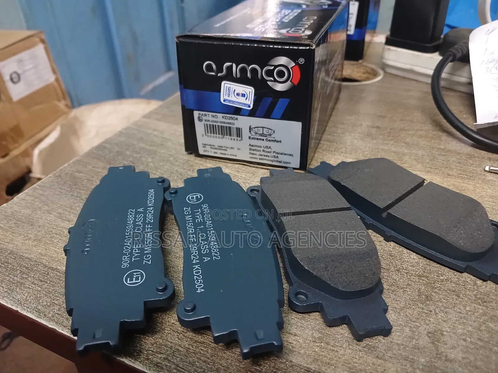 Toyota Lexus Rx350/Sienta/Mark X Rear Asimco Brake Pads.