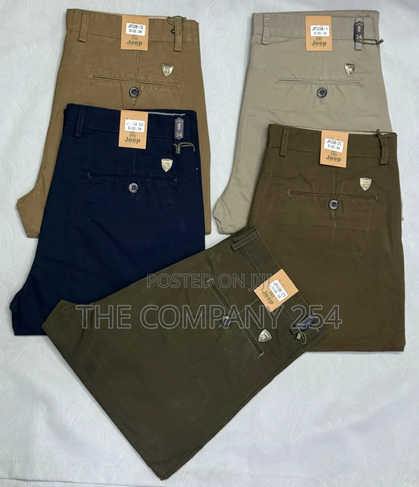 Designer Quality Men Official Casual Hard Khaki Trousers