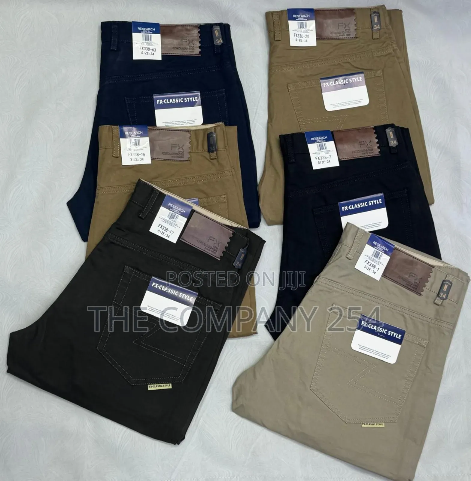 Designer Quality Men Official Casual Hard Khaki Trousers