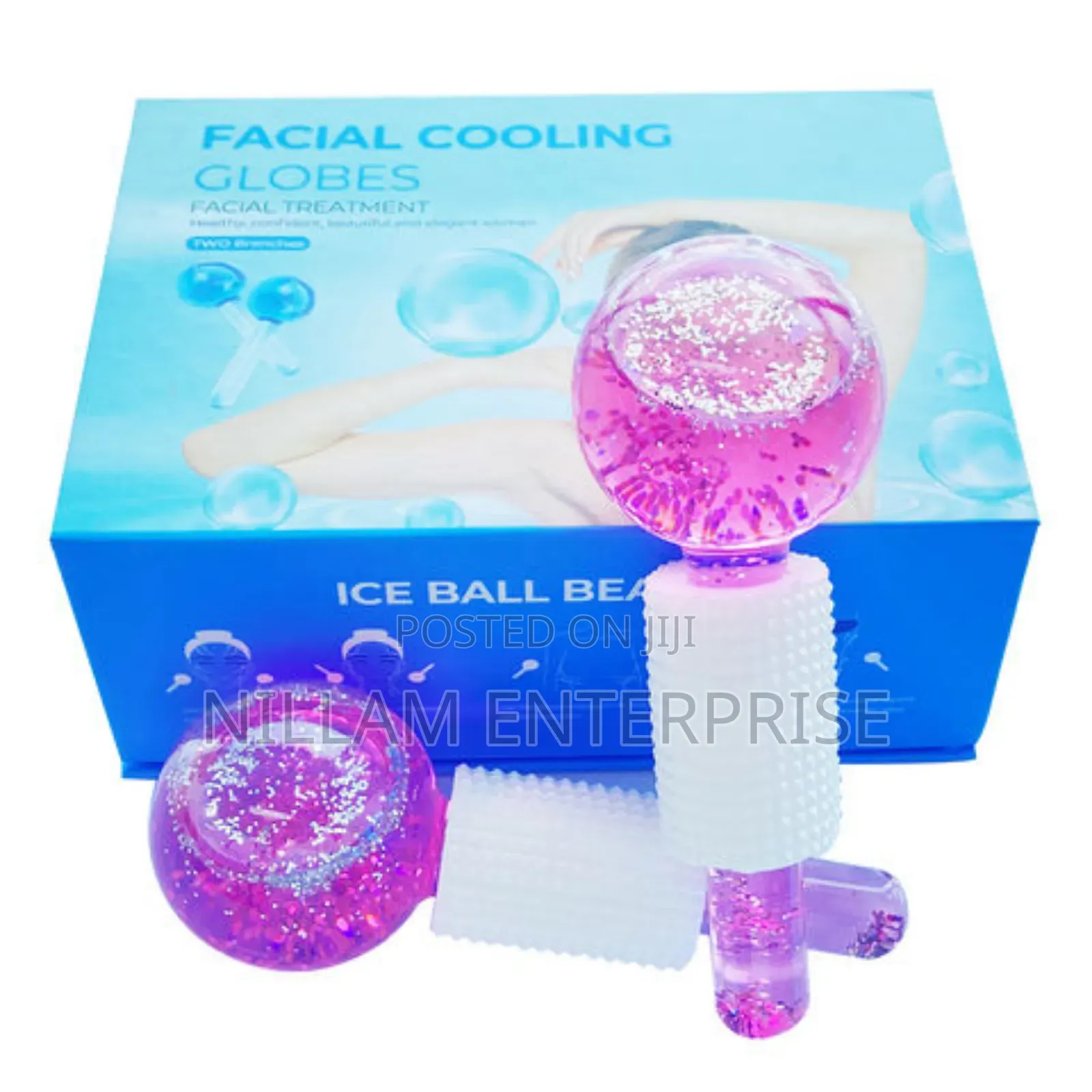 2pcs Ice Globes for Facials Massage Tool Set