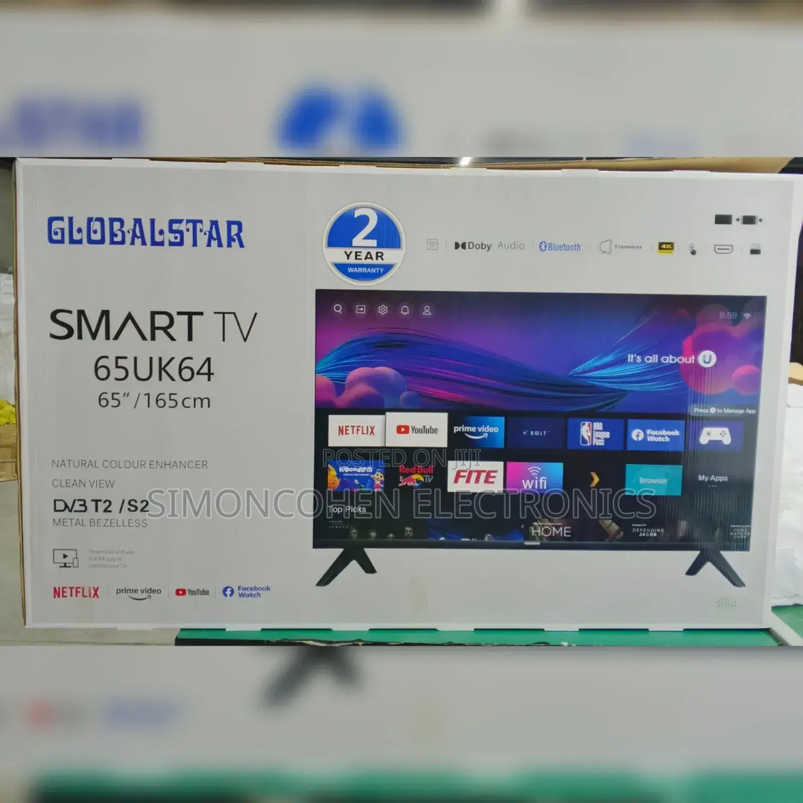 Globalstar 65 Inches Smart Android Uhd Smart Digital Tv