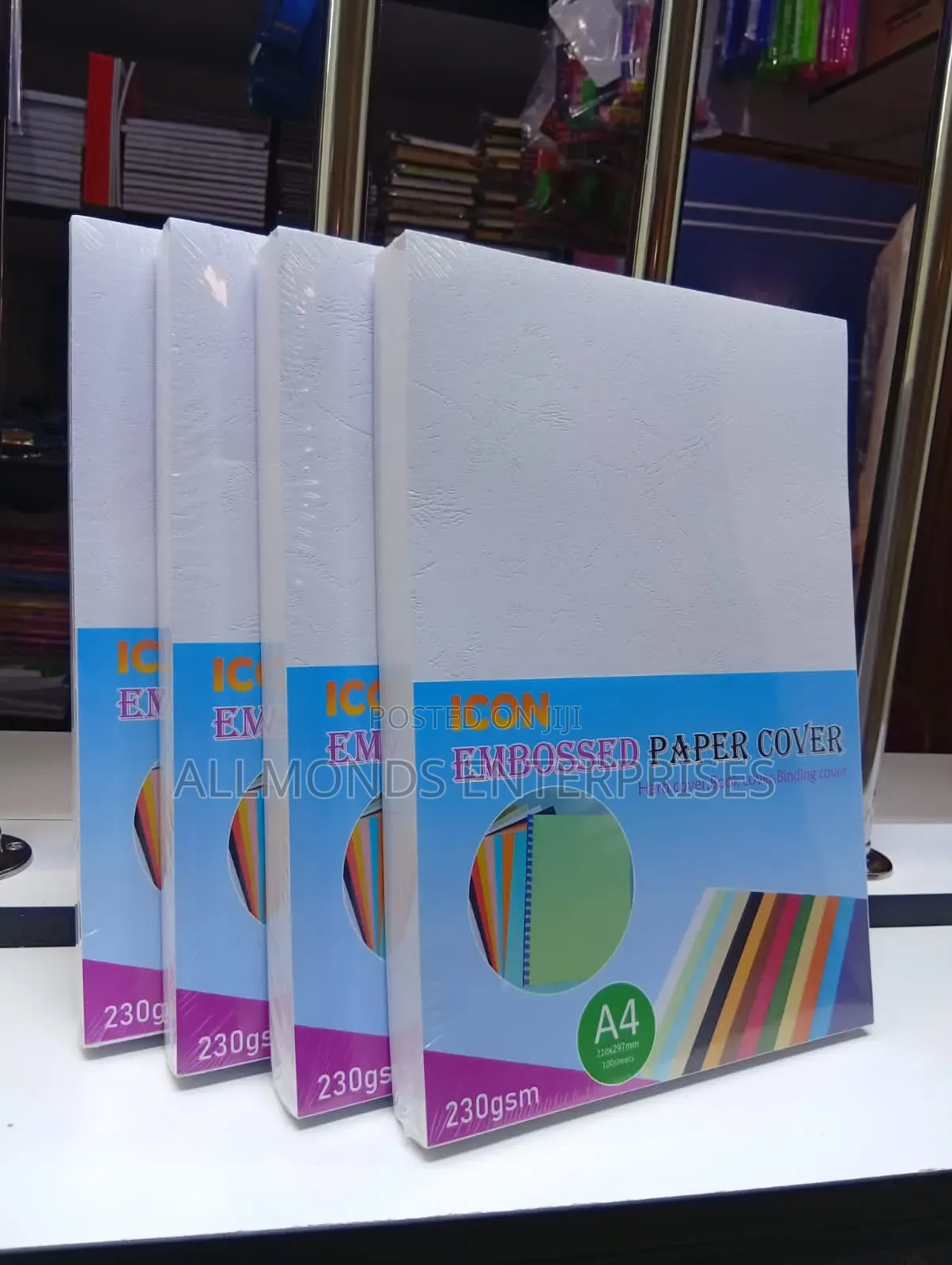 A Ream of Embossed Binding Covers- 100pcs