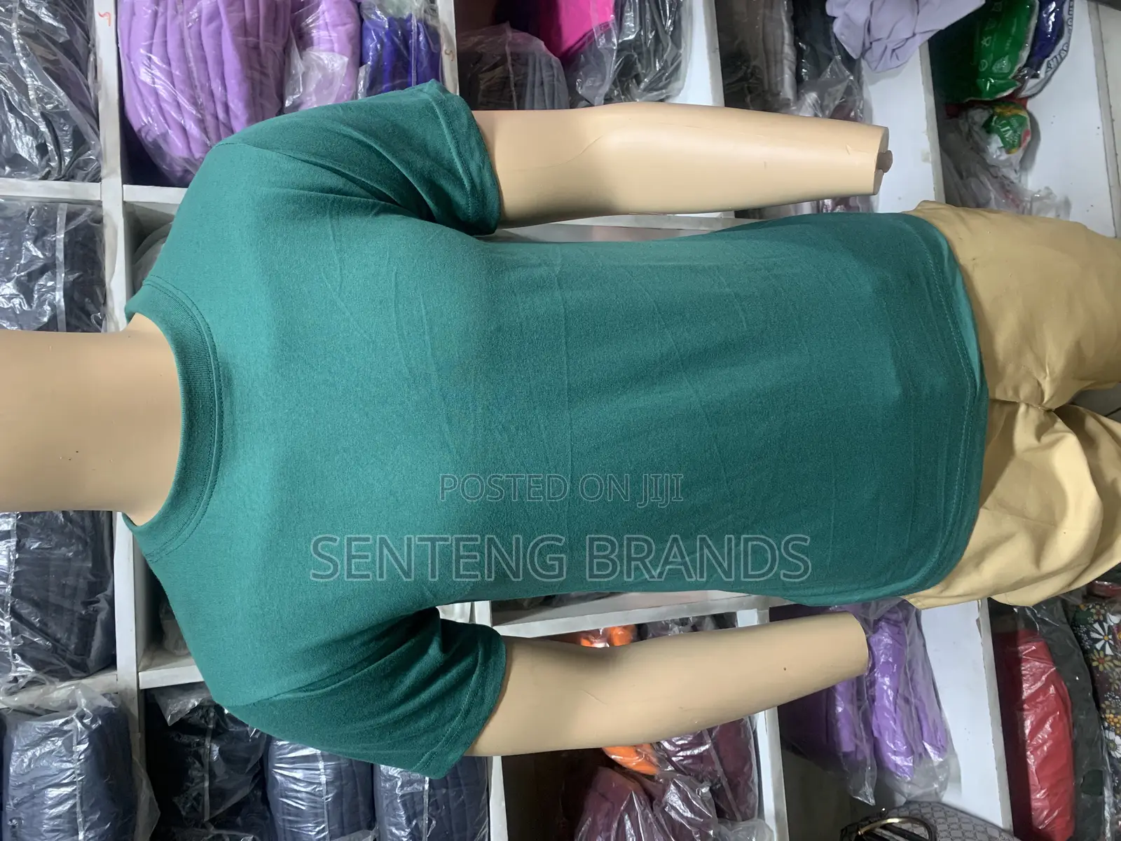 Darkgreen Plain Tshirts