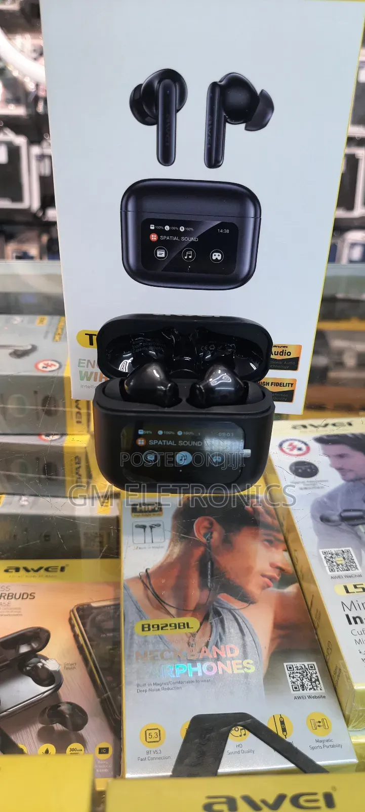 Awei Tp 57 Enc With Led Touchscreen Earbuds