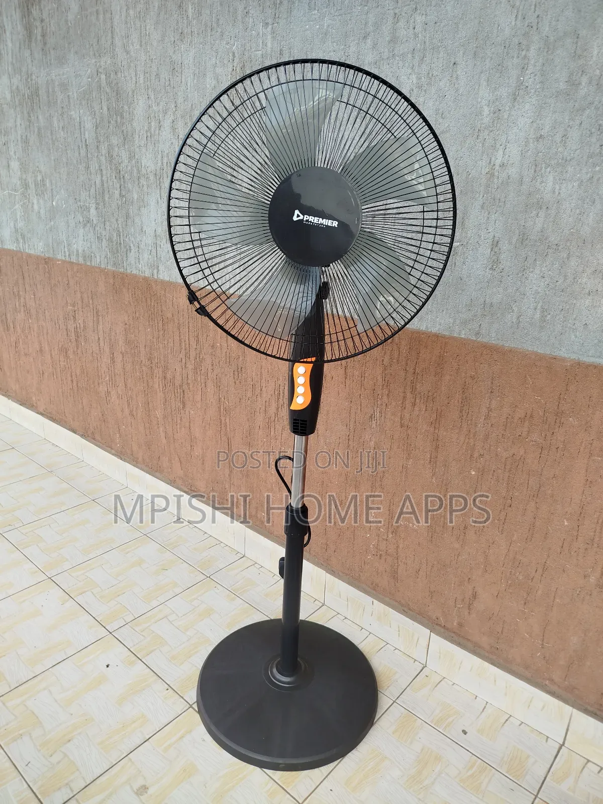 Premier 16-Inch Stand Fan With a Round Base