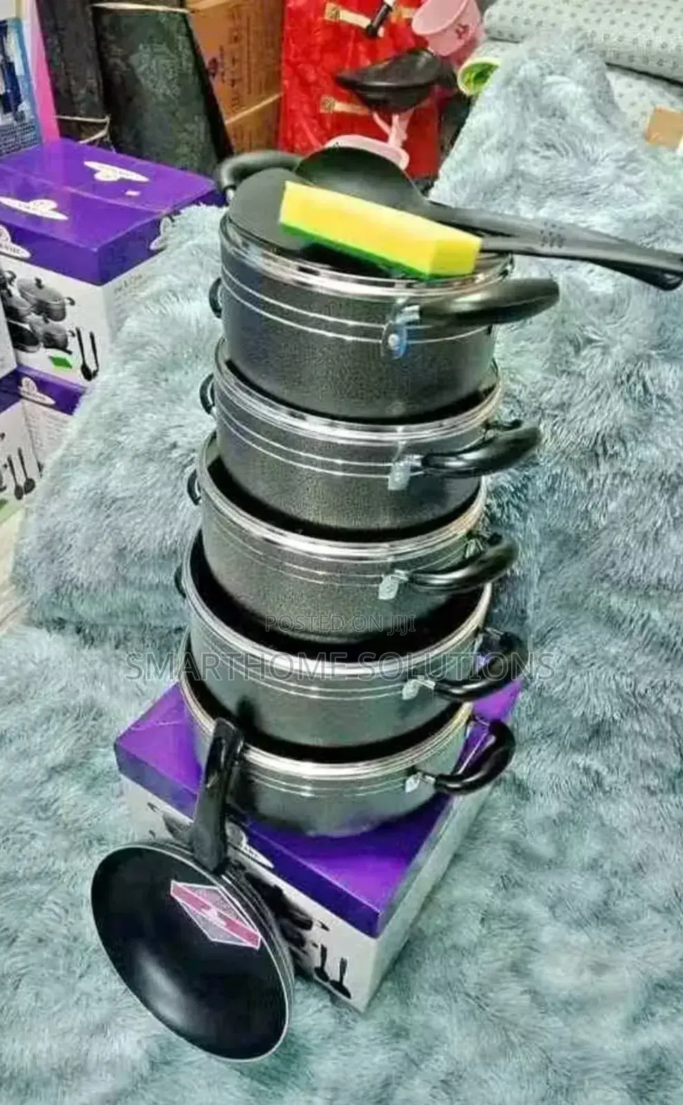 Tc 14-Piece Cookware: 20-30cm Pots, Fry Pan, Spoons