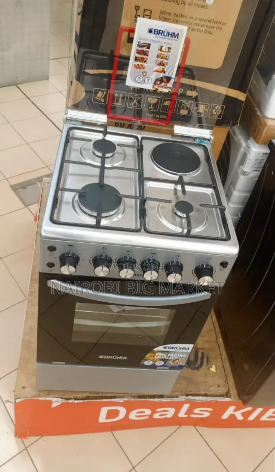 Bruhm Free Standing 3+1 Cooker