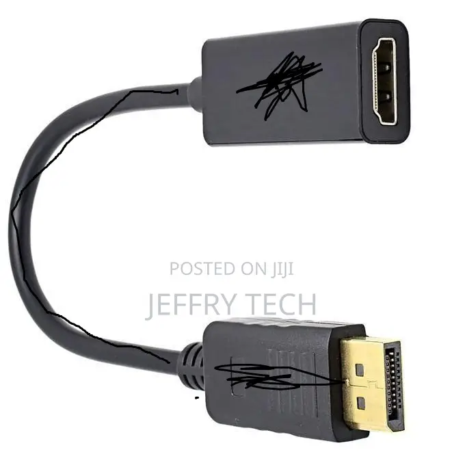 Hp/Dell Laptop Pc Male to Female Dp to Hdmi-Compatible Cable