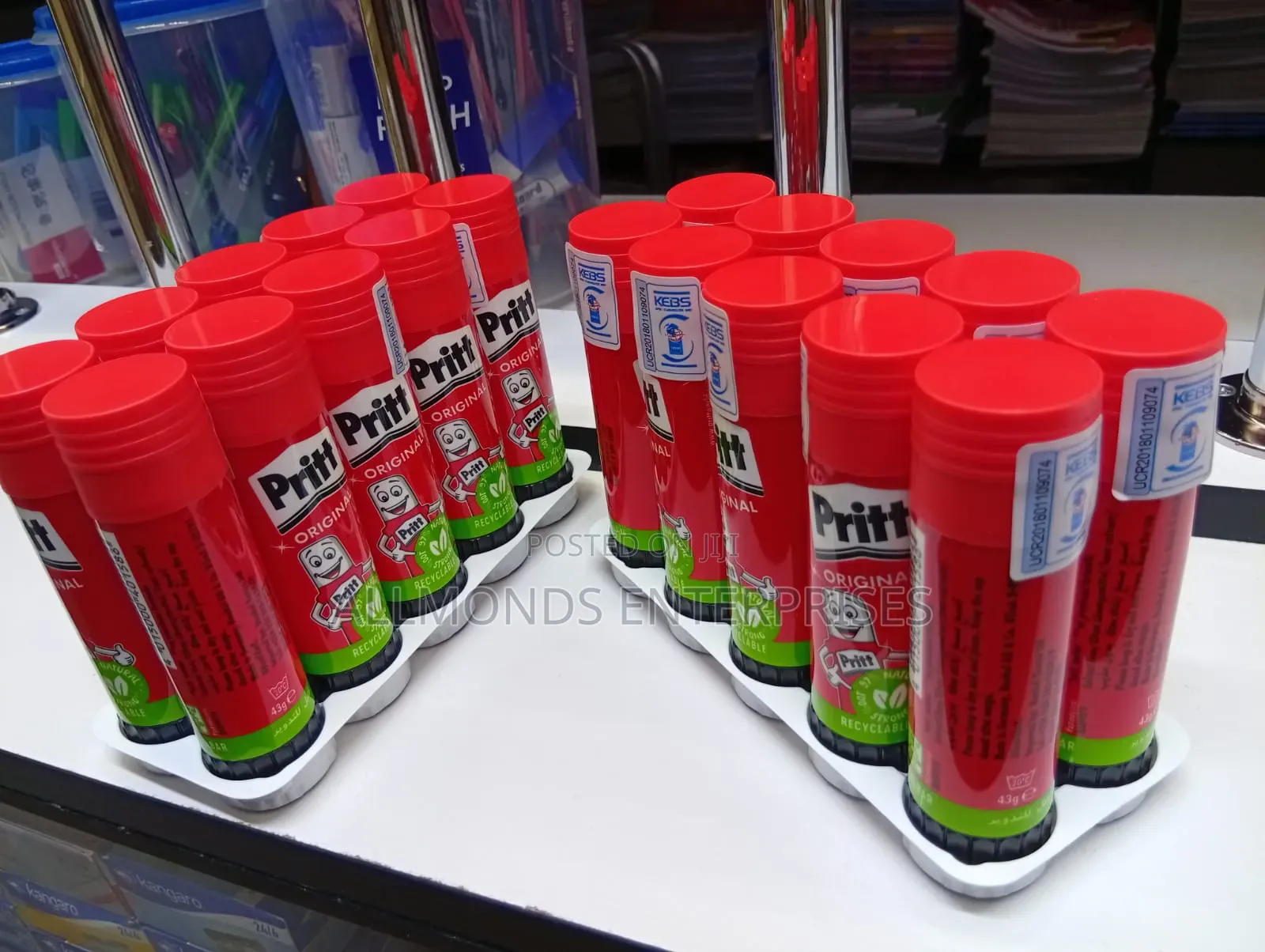 Pritt Glue/Glue Stick 43 Grams-Outer of 10 Pieces