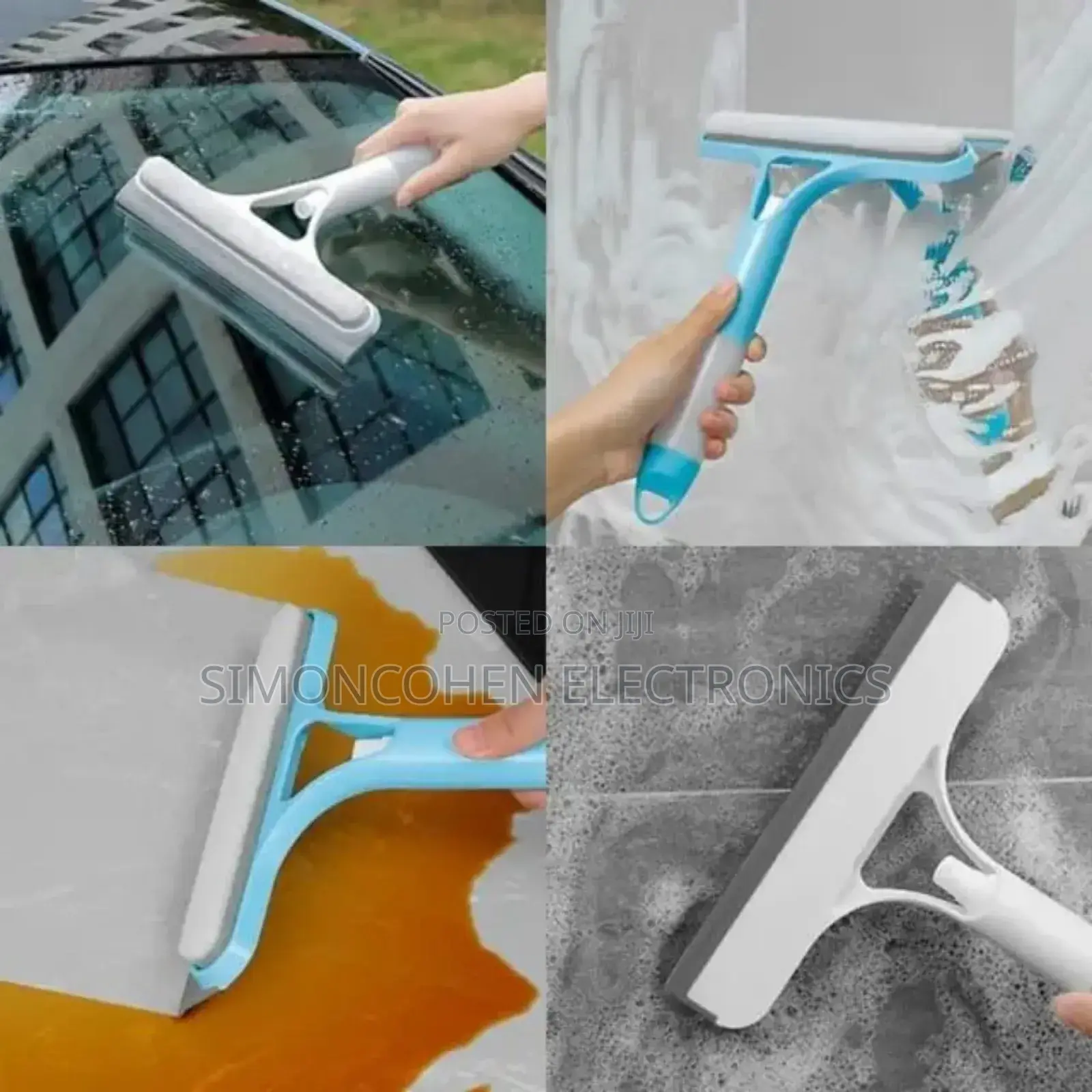3in1 Car Double Sided Squeegee Cleaner With Spray Bottle