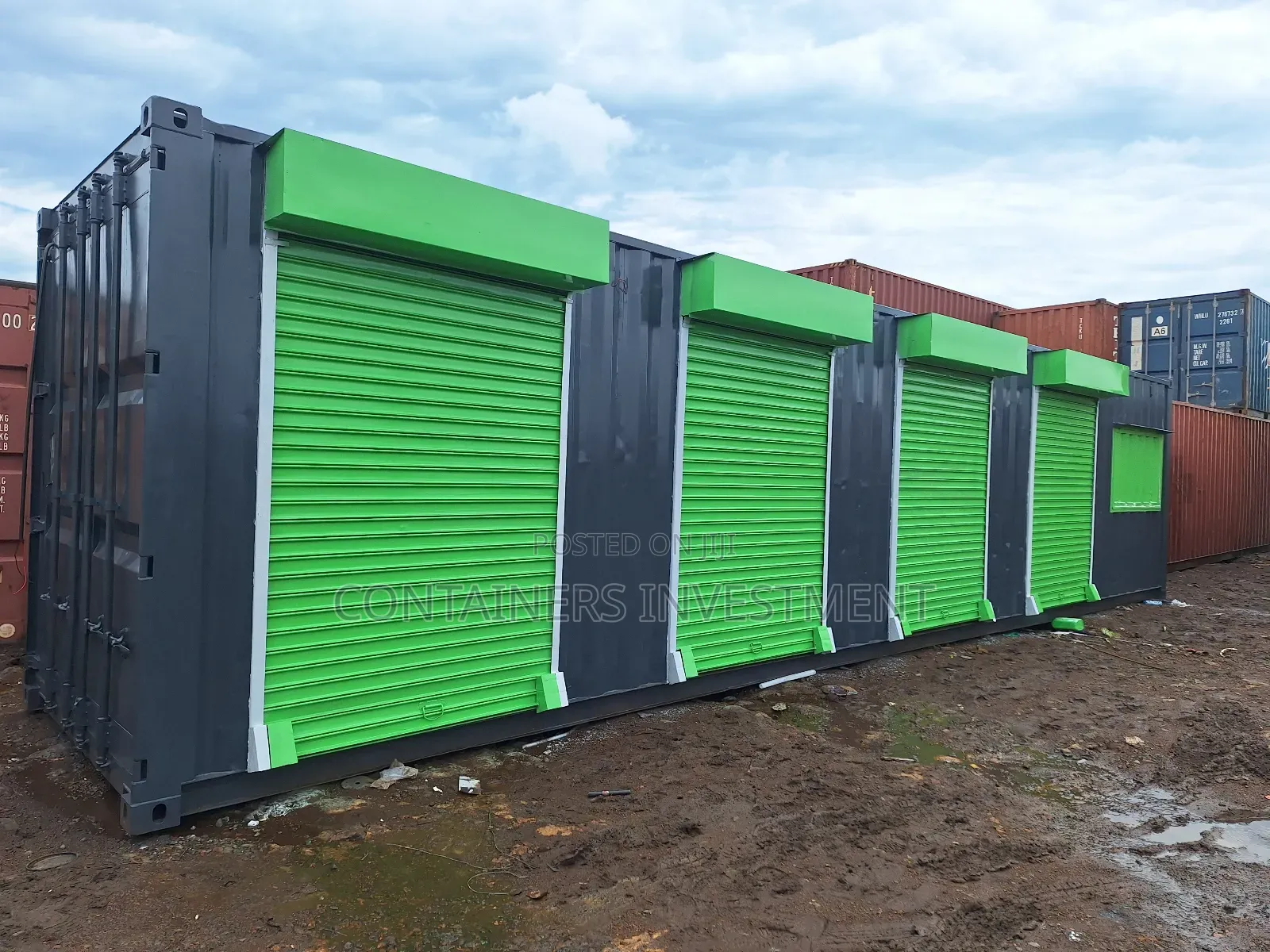 40ft Container With 5 Shops-Quick Way of Becoming a Landlord