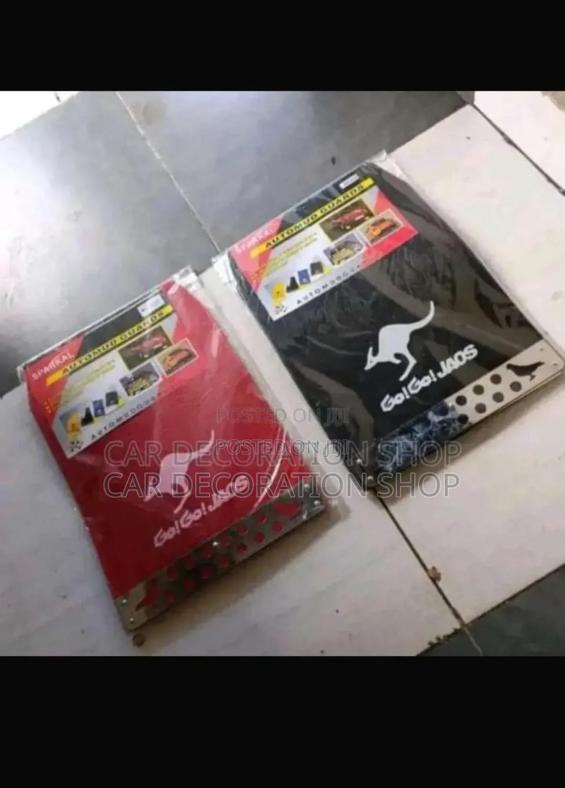 Black or Red 4pc Set Mudflaps Fits All Car Models