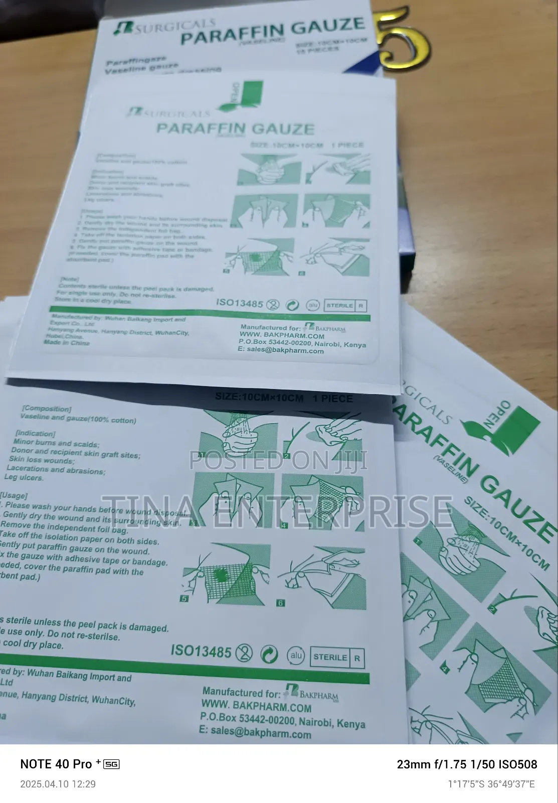 Paraffin Gauze