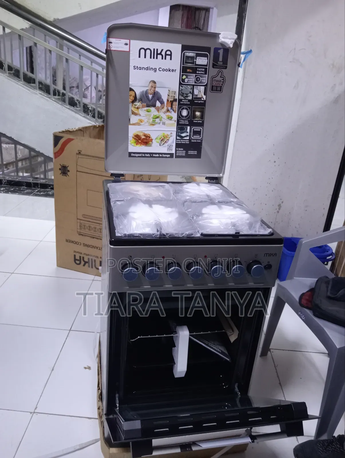 Mika Mst5060p31esl, Cooker 3g+1e 50cm X 60cm, Electric Oven