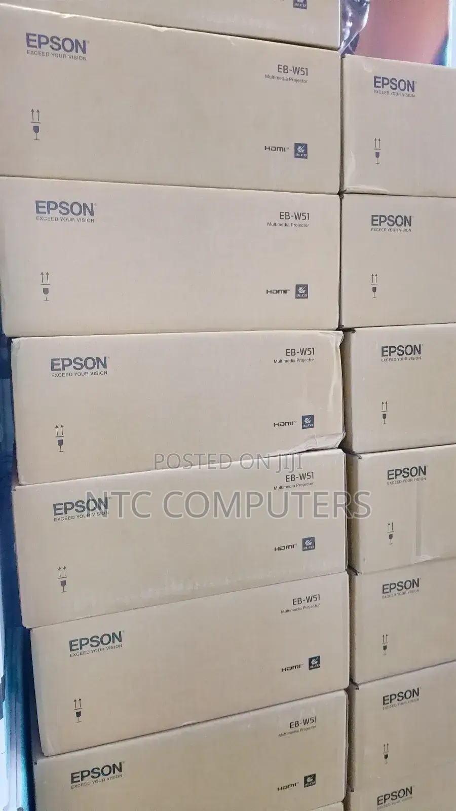 "Epson Eb-W51 Projector 3lcd Technology, Wxga, 1280 X 800, 1