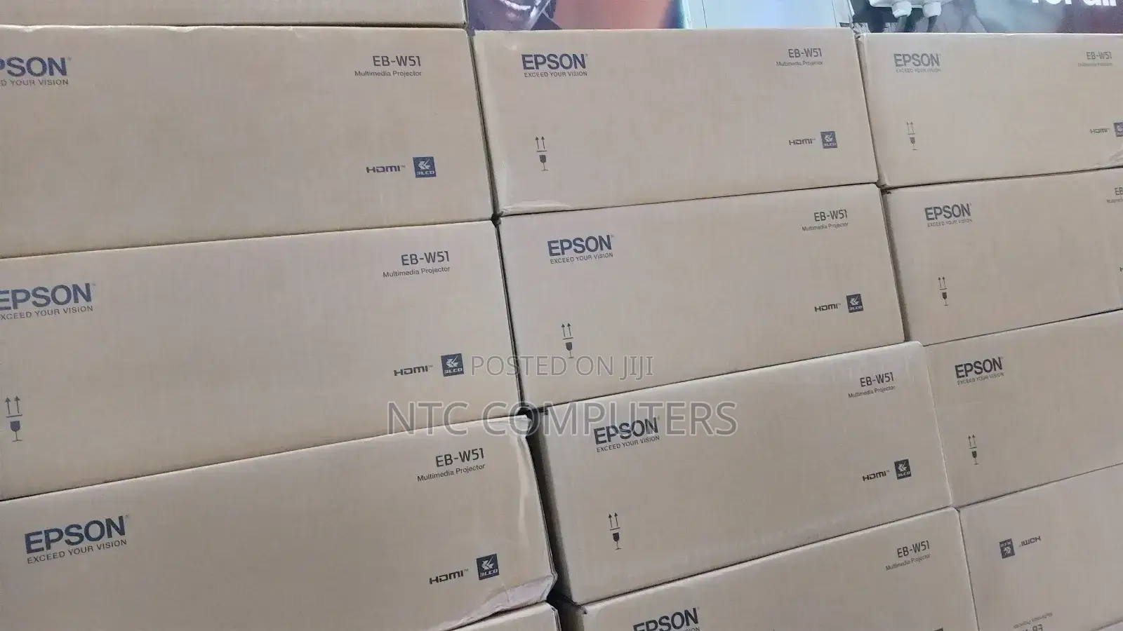 "Epson Eb-W51 Projector 3lcd Technology, Wxga, 1280 X 800, 1