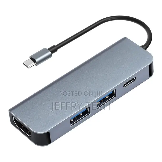 Type C Hub, Hd Display, 4-in-1 Usb 3.0 and Type C Data Ad