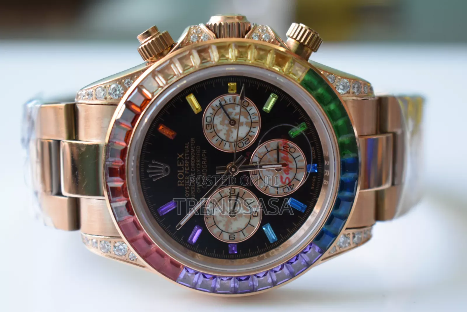 Rolex Daytona Rainbow Rosegold Watch