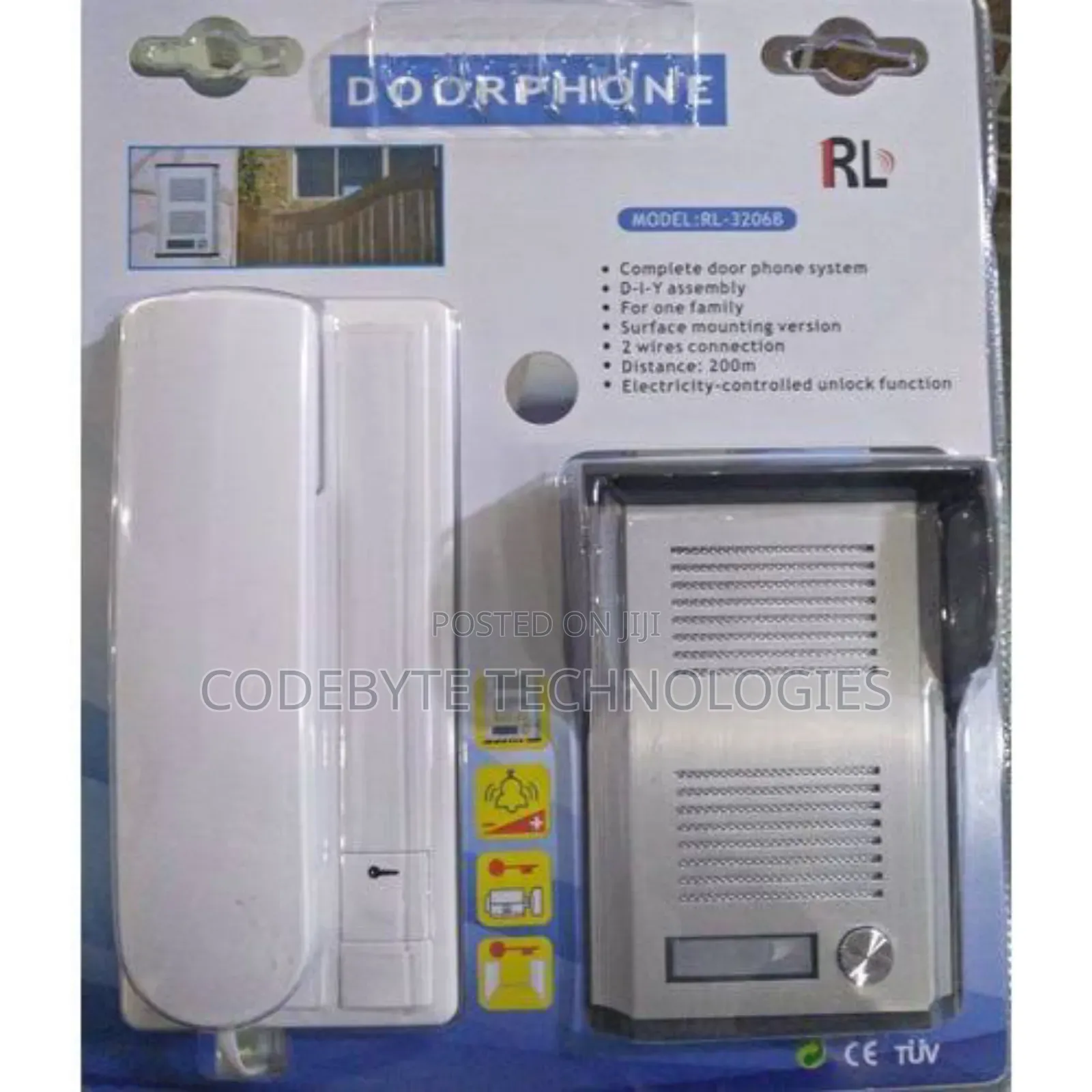 Rl-3206b Apartment Home Security Doorphone Audio Doorbell