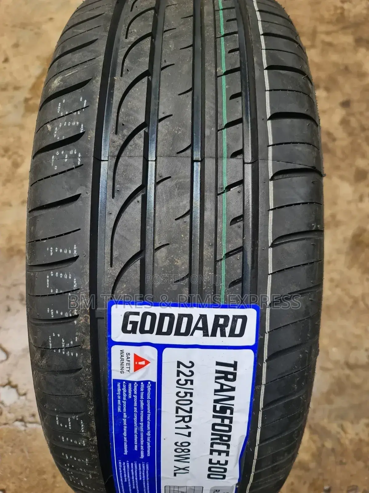 225/50 R17 Goddard Tyres