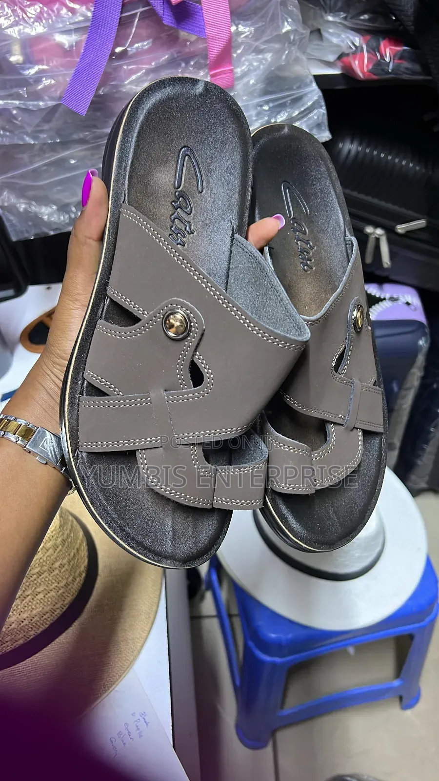Brown Men's Sandals/Opens 40 to 45 at 1200