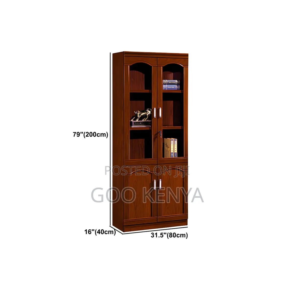 Office Cabinet; Mahogany Wood Office Cabinet